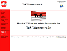 Tablet Screenshot of old.tus-wasserstrasse.de
